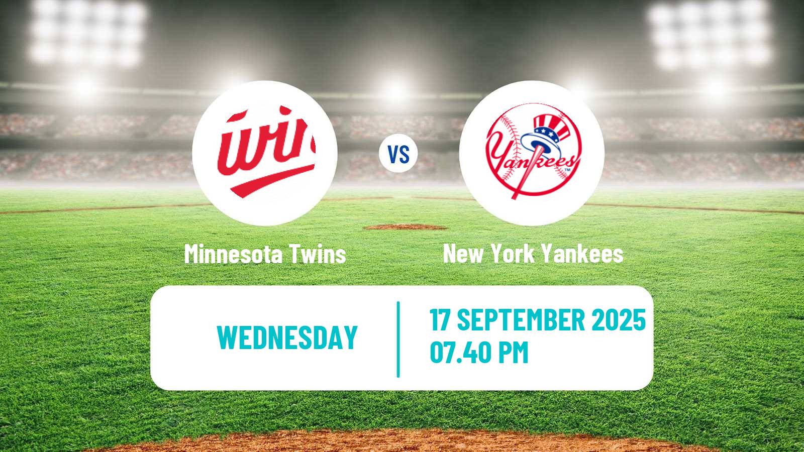 Baseball MLB Minnesota Twins - New York Yankees