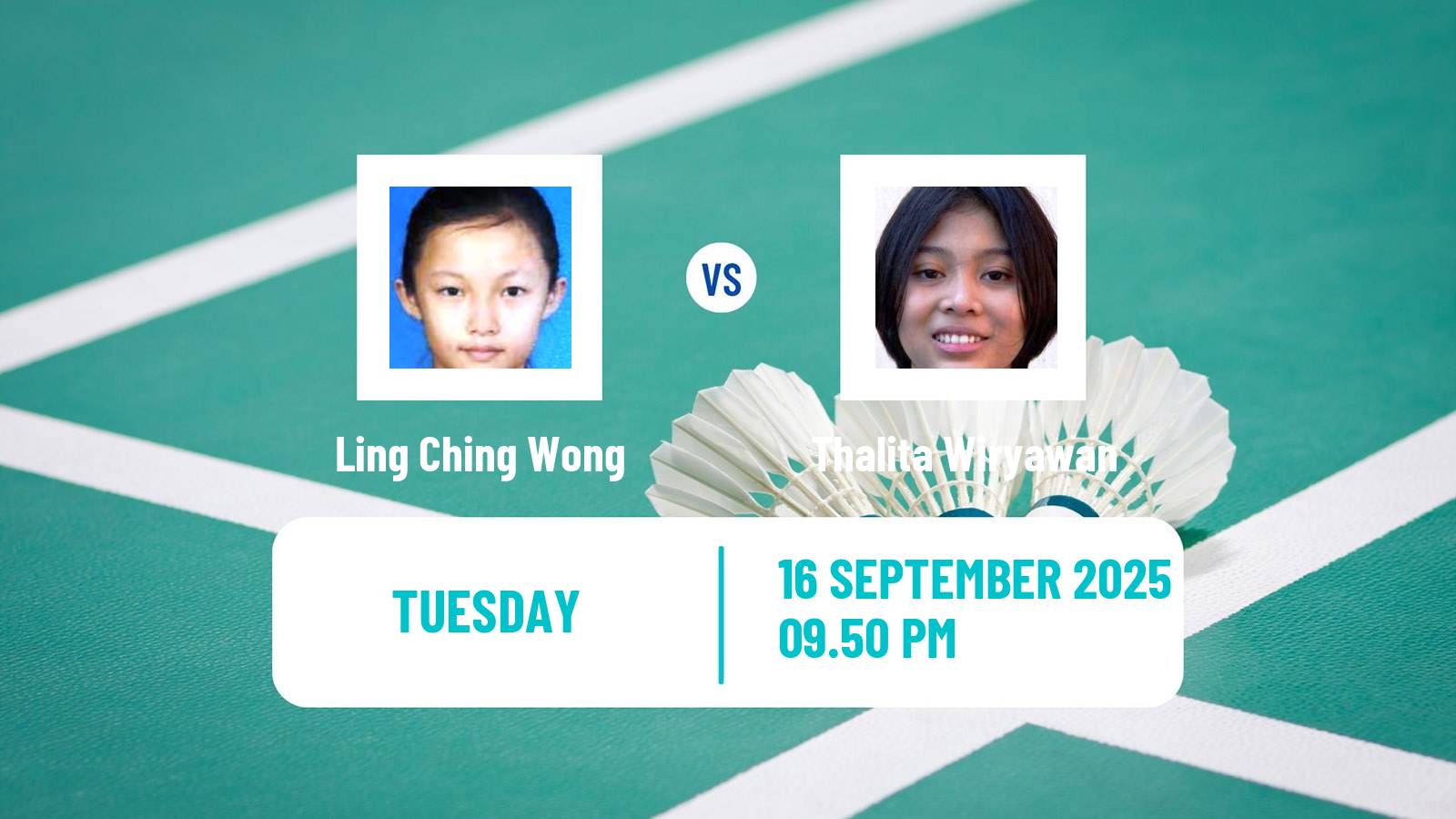 Badminton BWF World Tour Indonesia Masters 2 Women Ling Ching Wong - Thalita Wiryawan