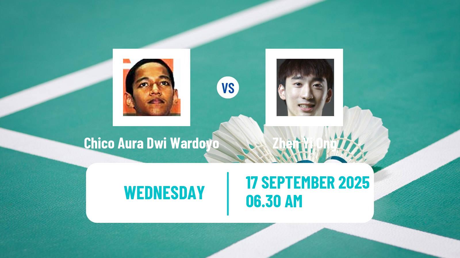 Badminton BWF World Tour Indonesia Masters 2 Men Chico Aura Dwi Wardoyo - Zhen Yi Ong