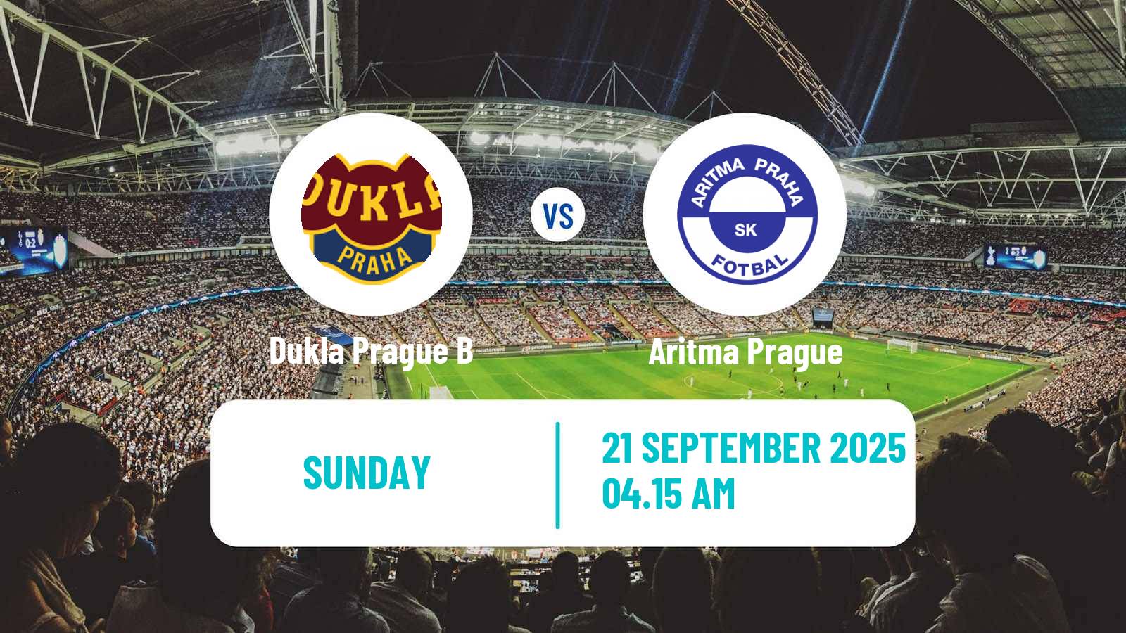 Football Czech CFL Group A Dukla Prague B - Aritma Prague