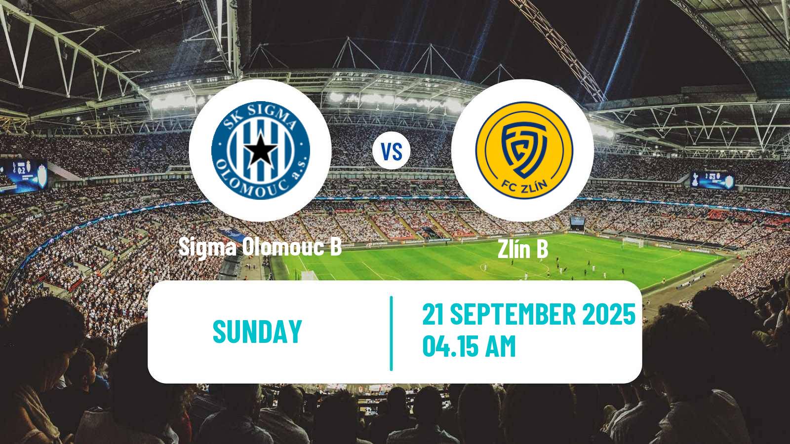Football Czech MSFL Sigma Olomouc B - Zlín B