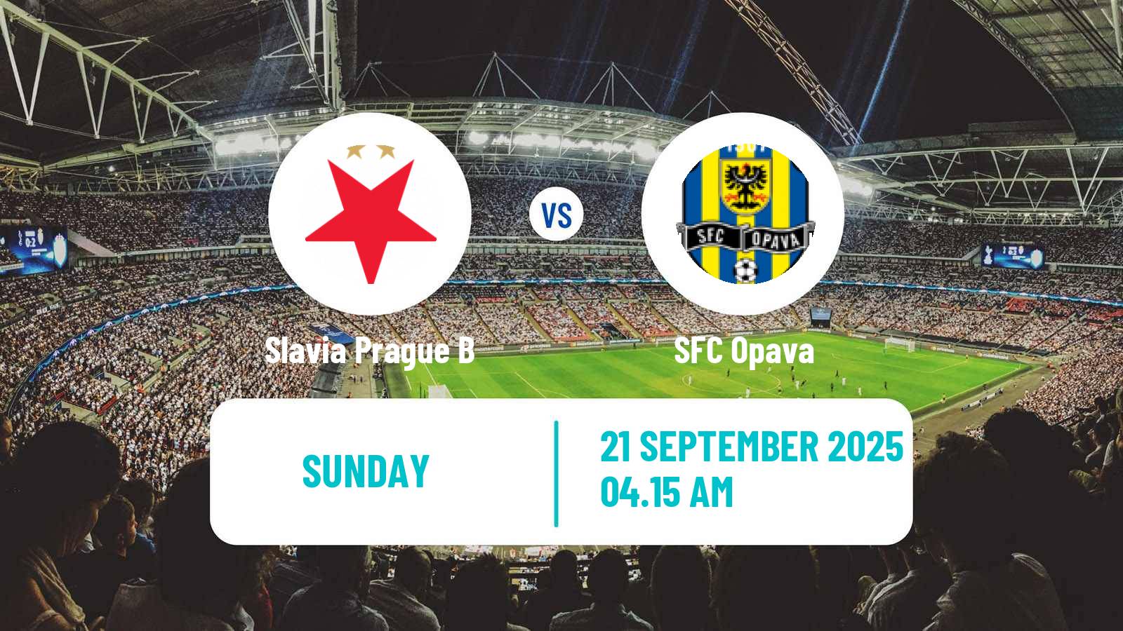 Football Czech Division 2 Slavia Prague B - Opava
