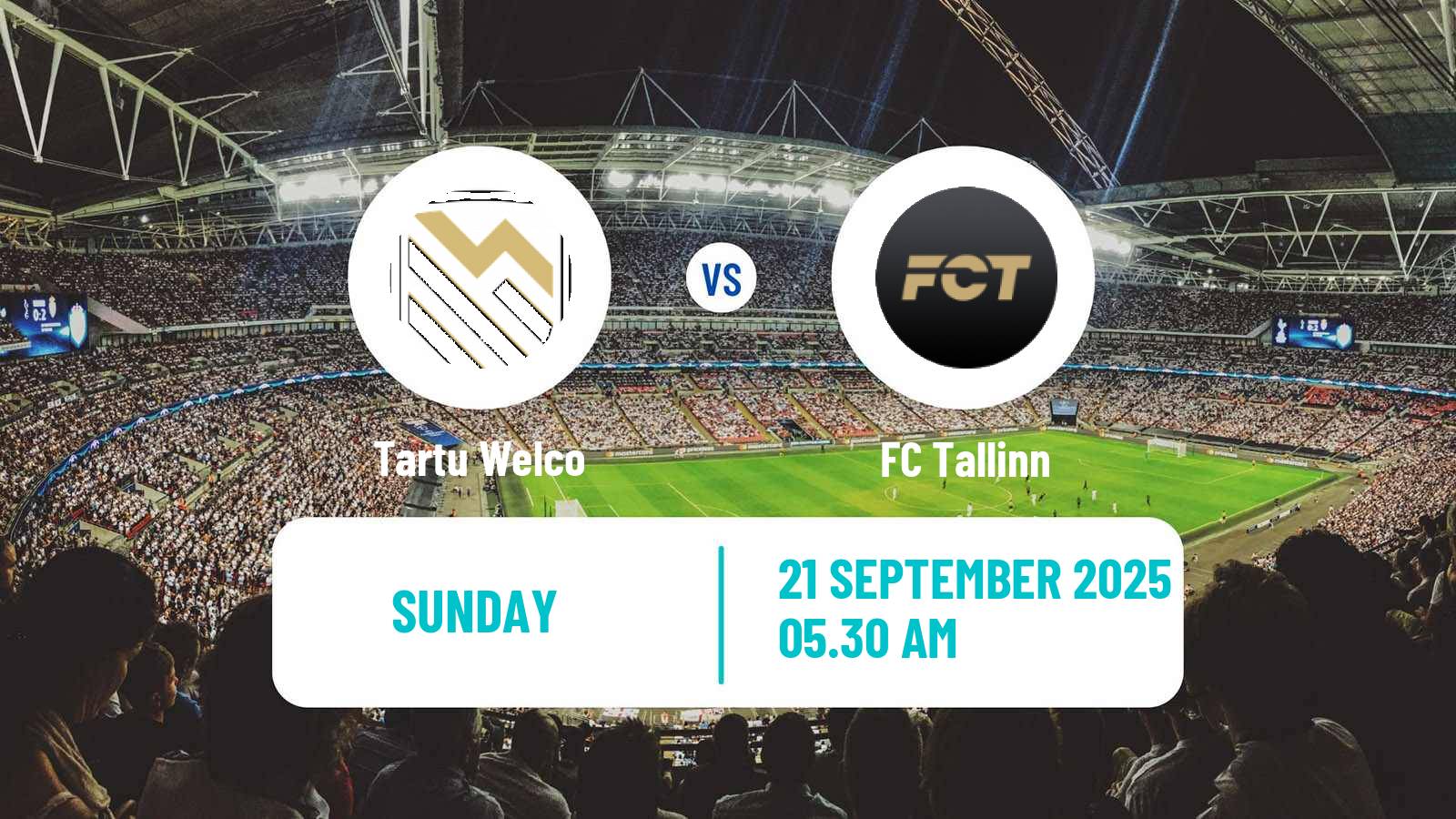 Football Estonian Esiliiga Tartu Welco - FC Tallinn