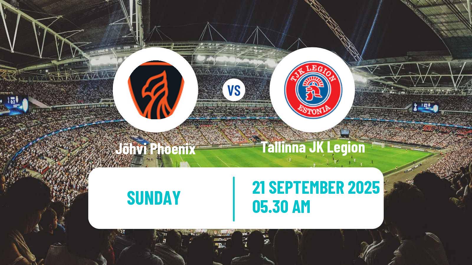 Football Estonian Esiliiga B Jõhvi Phoenix - Tallinna JK Legion