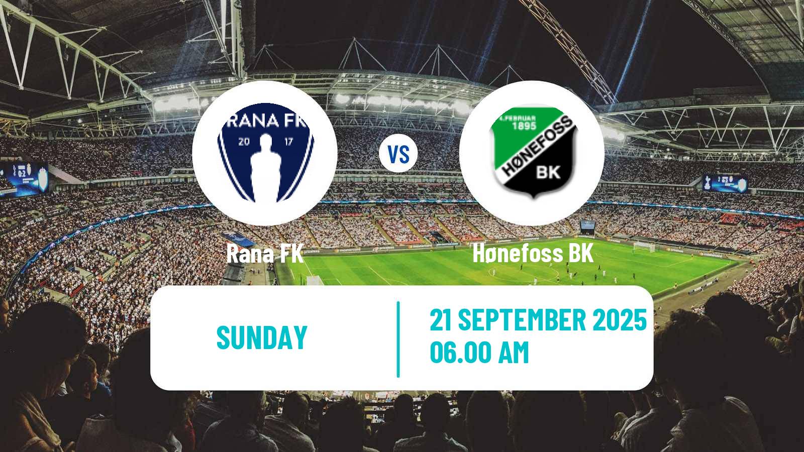 Football Norwegian Division 2 - Group 2 Rana - Hønefoss