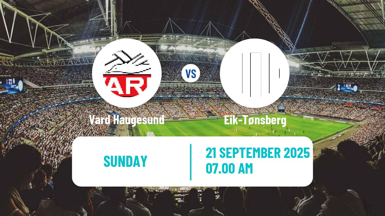 Football Norwegian Division 2 - Group 1 Vard Haugesund - Eik-Tønsberg