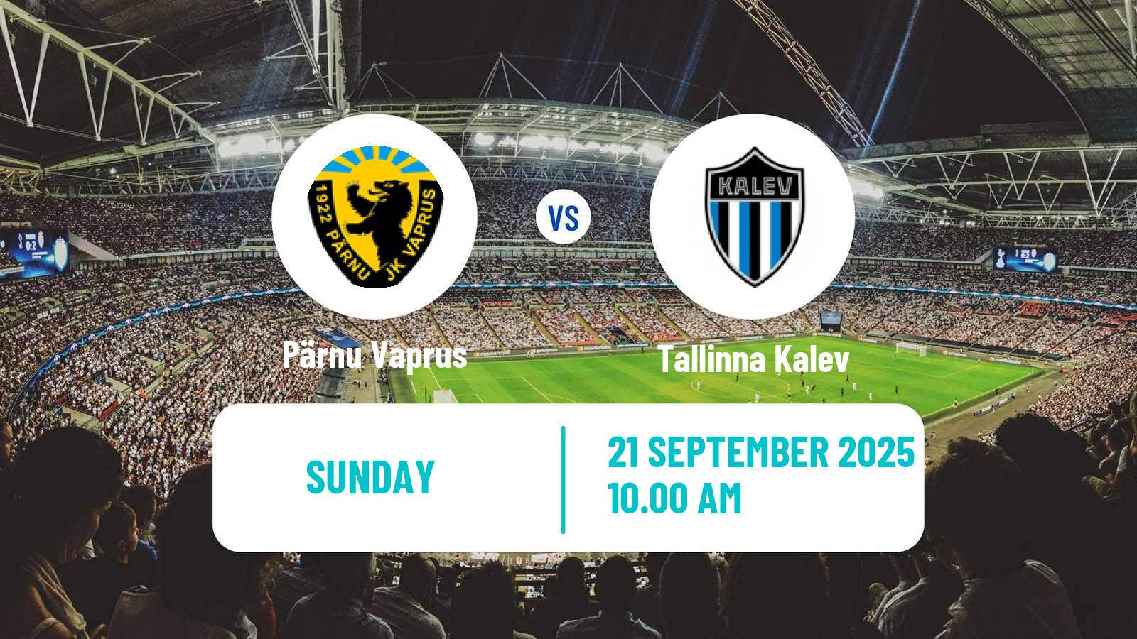 Football Estonian Meistriliiga Pärnu Vaprus - Tallinna Kalev