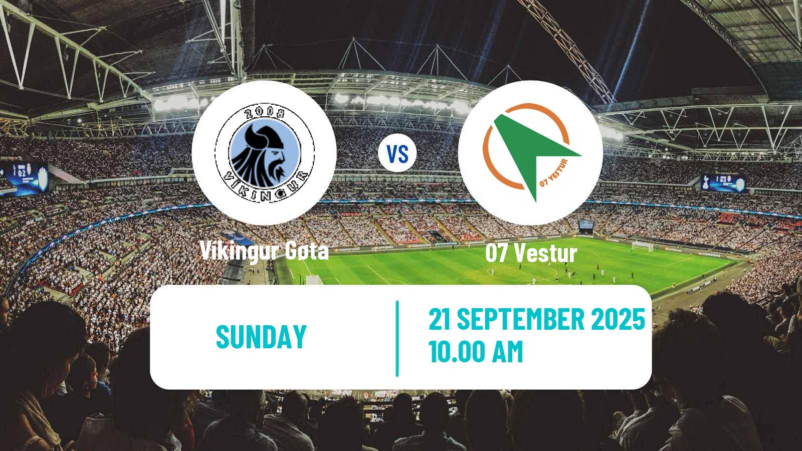 Football Faroe Islands Premier League Víkingur Gøta - 07 Vestur