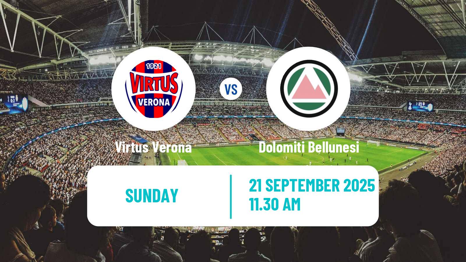Football Italian Serie C Group A Virtus Verona - Dolomiti Bellunesi