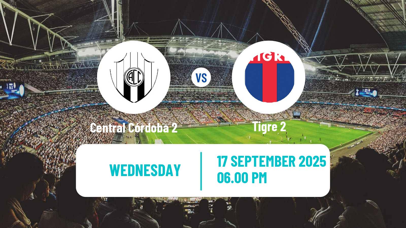 Football Argentinian Reserve League Central Córdoba 2 - Tigre 2
