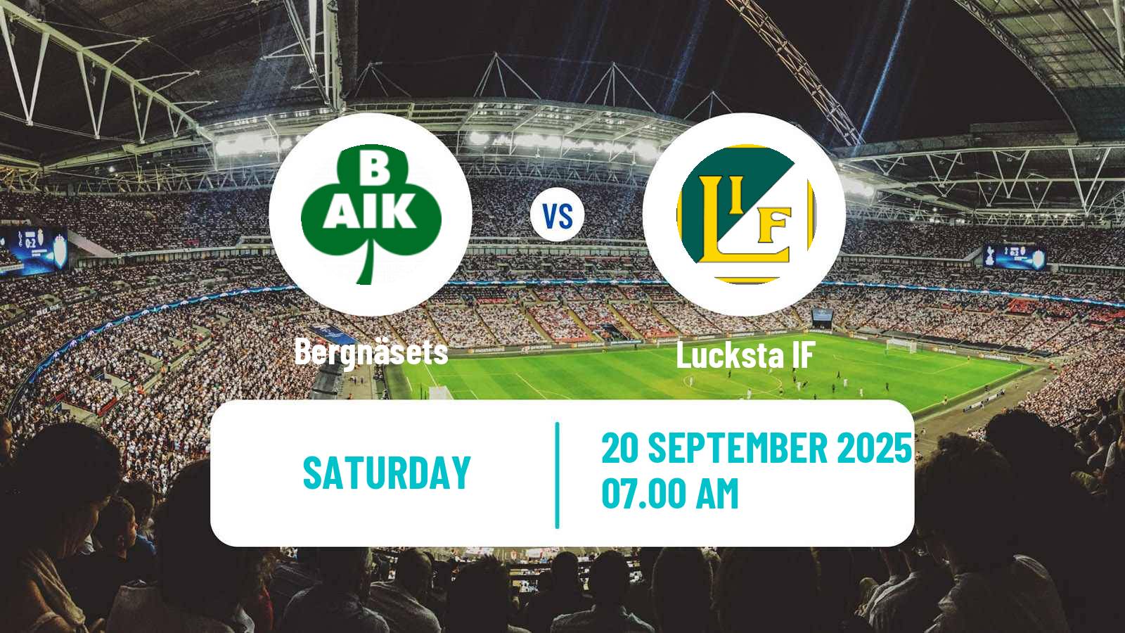 Football Swedish Division 2 - Norrland Bergnäsets - Lucksta