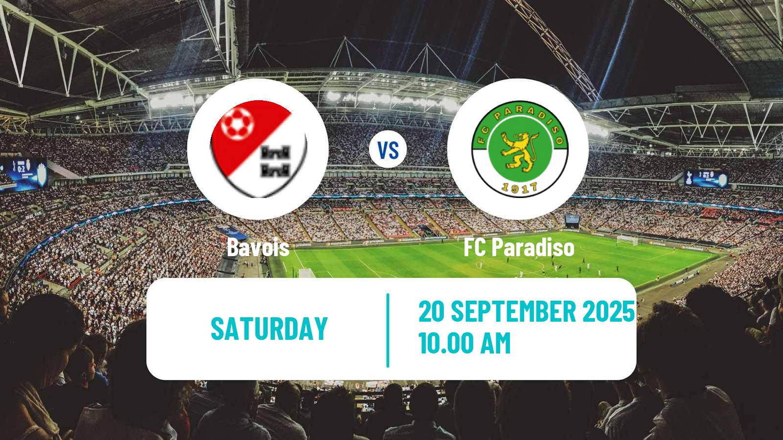 Football Swiss Promotion League Bavois - Paradiso