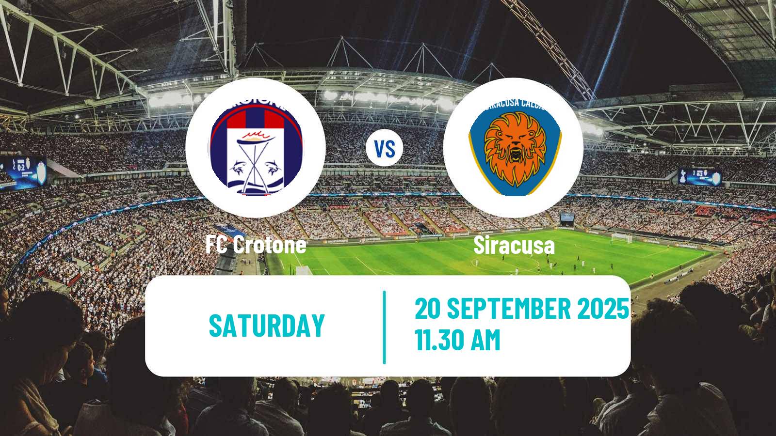 Football Italian Serie C Group C Crotone - Siracusa