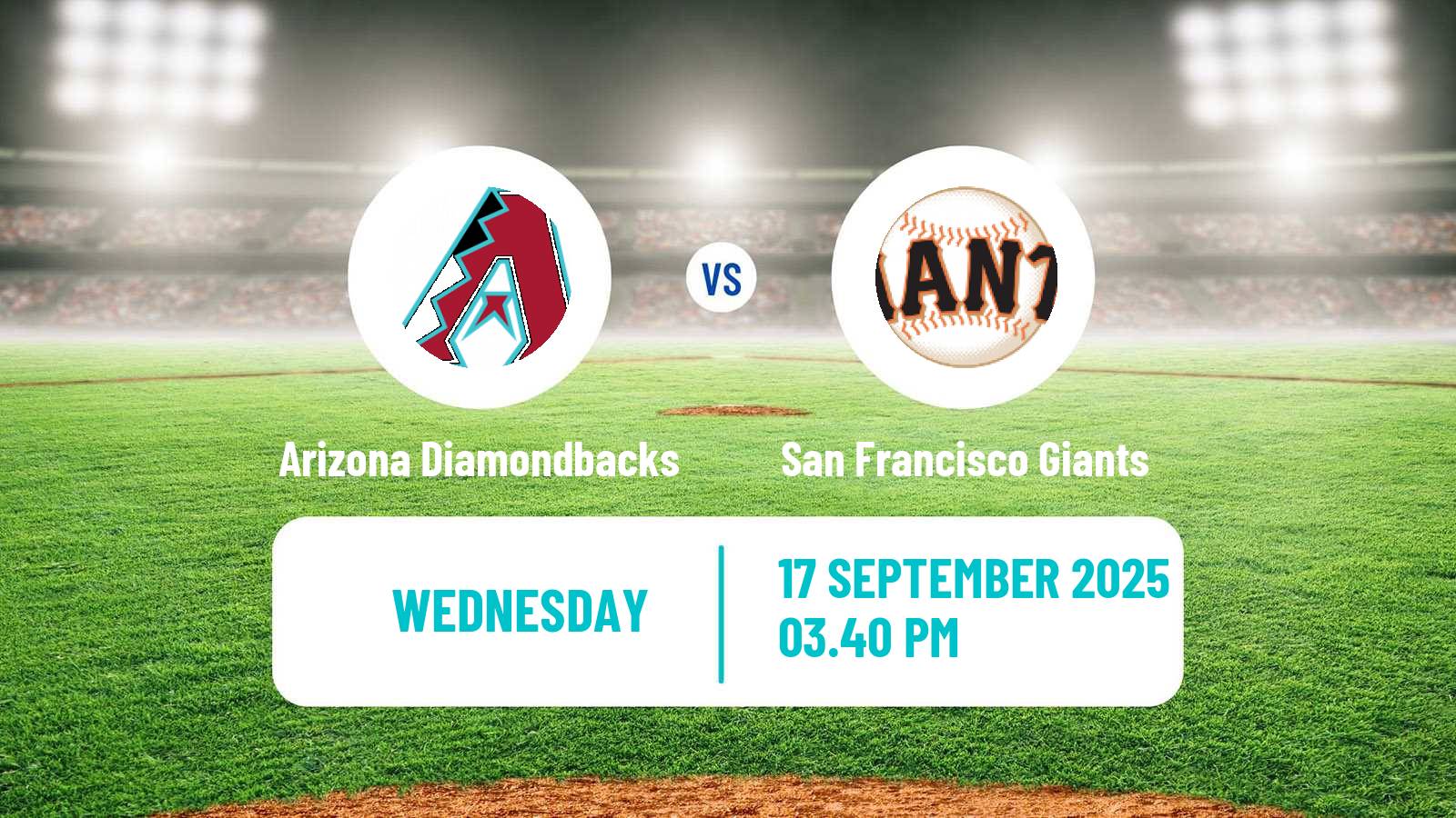 Baseball MLB Arizona Diamondbacks - San Francisco Giants