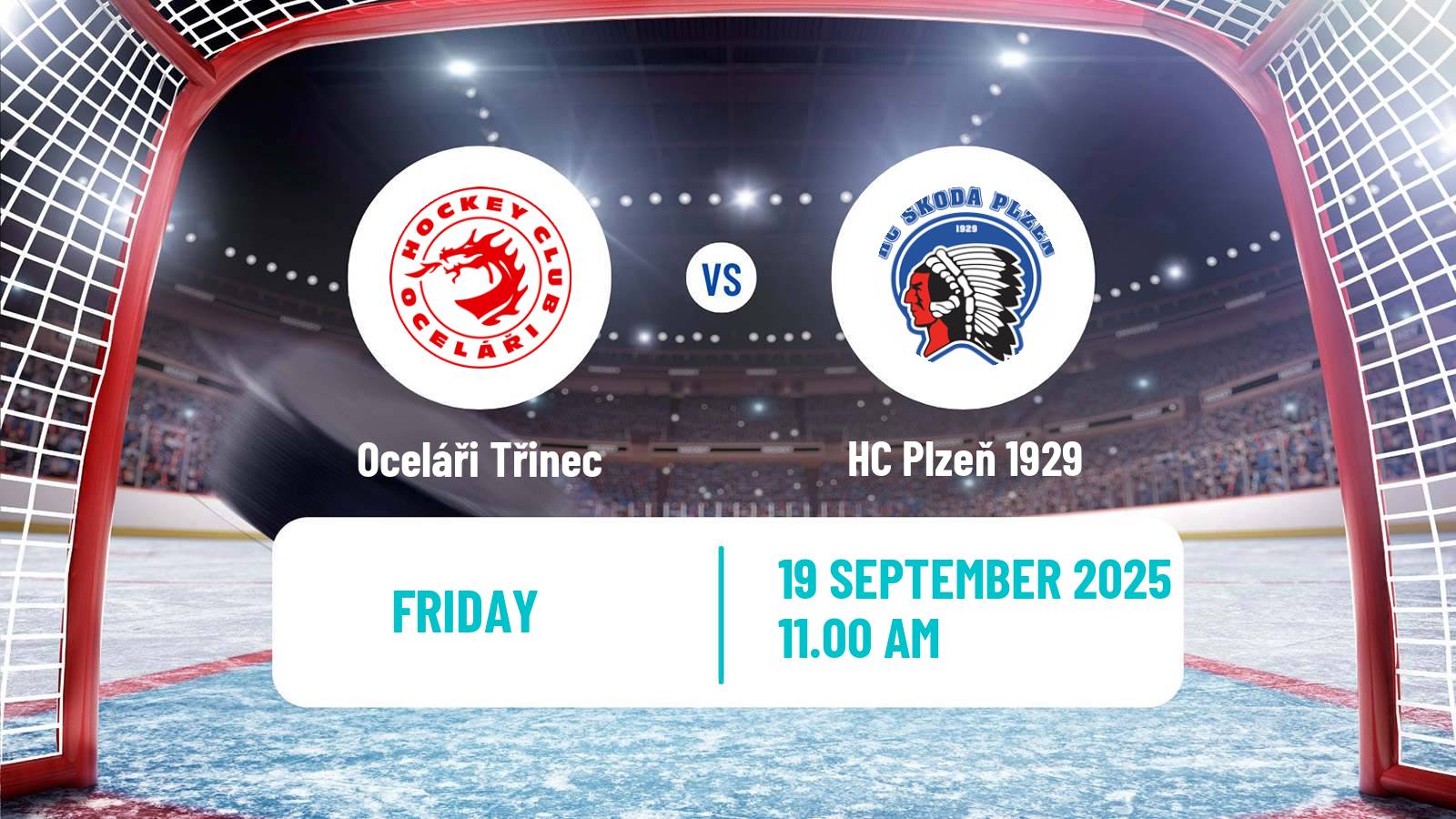 Hockey Czech Extraliga Oceláři Třinec - HC Plzeň 1929