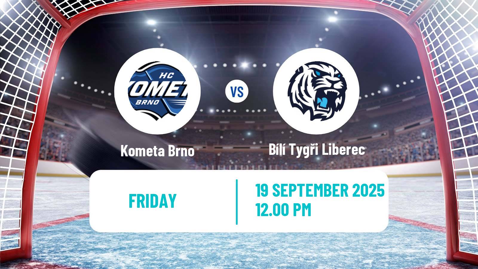 Hockey Czech Extraliga Kometa Brno - Bílí Tygři Liberec