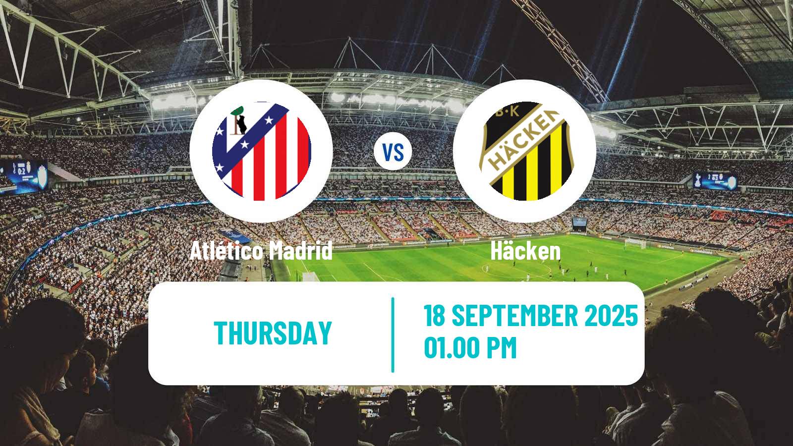 Football UEFA Champions League Women Atlético Madrid - Häcken