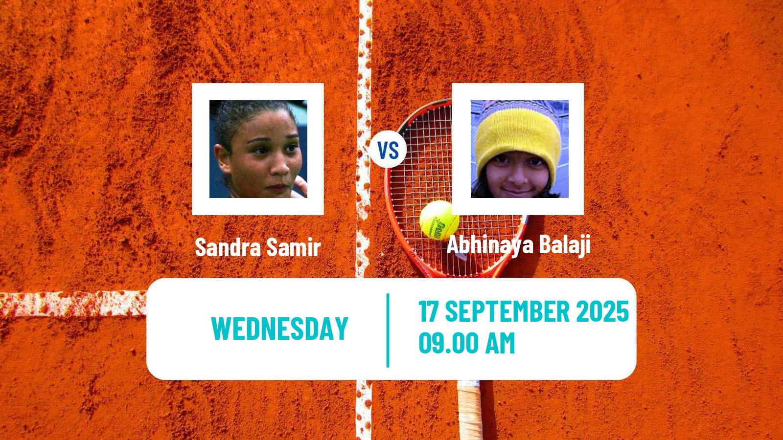 Tennis ITF W15 Hurghada 3 Women Sandra Samir - Abhinaya Balaji