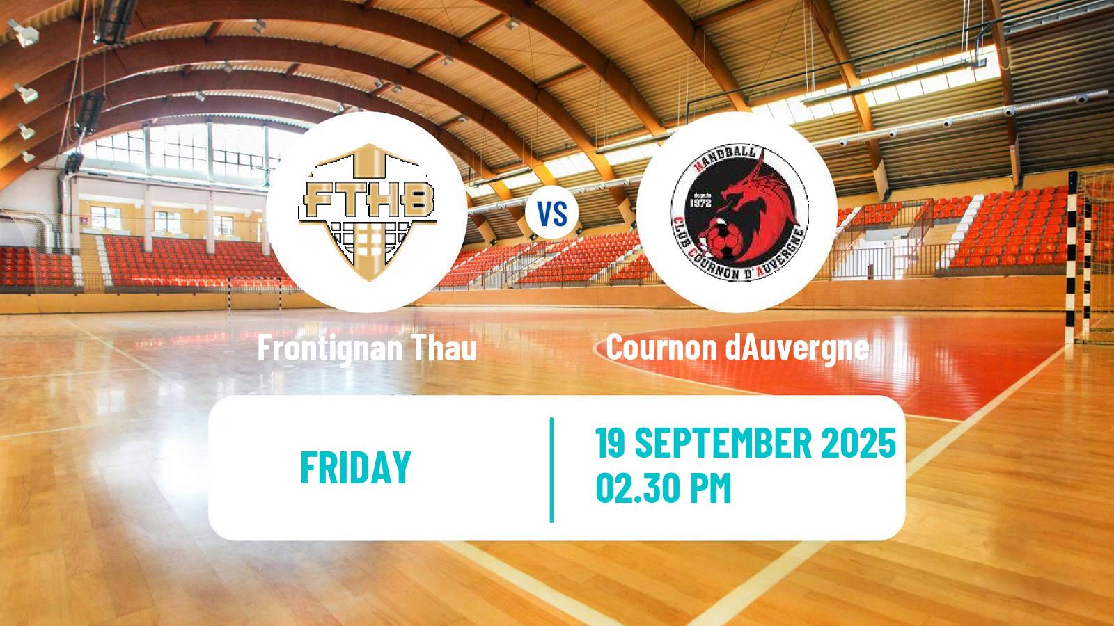 Handball French Proligue Handball Frontignan Thau - Cournon dAuvergne