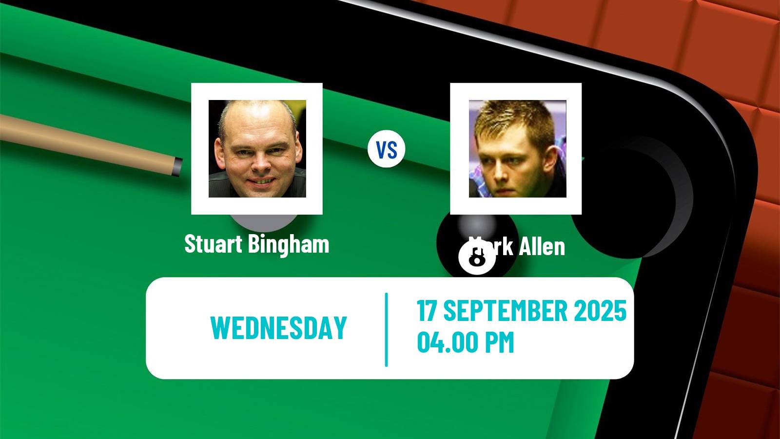 Snooker English Open Stuart Bingham - Mark Allen