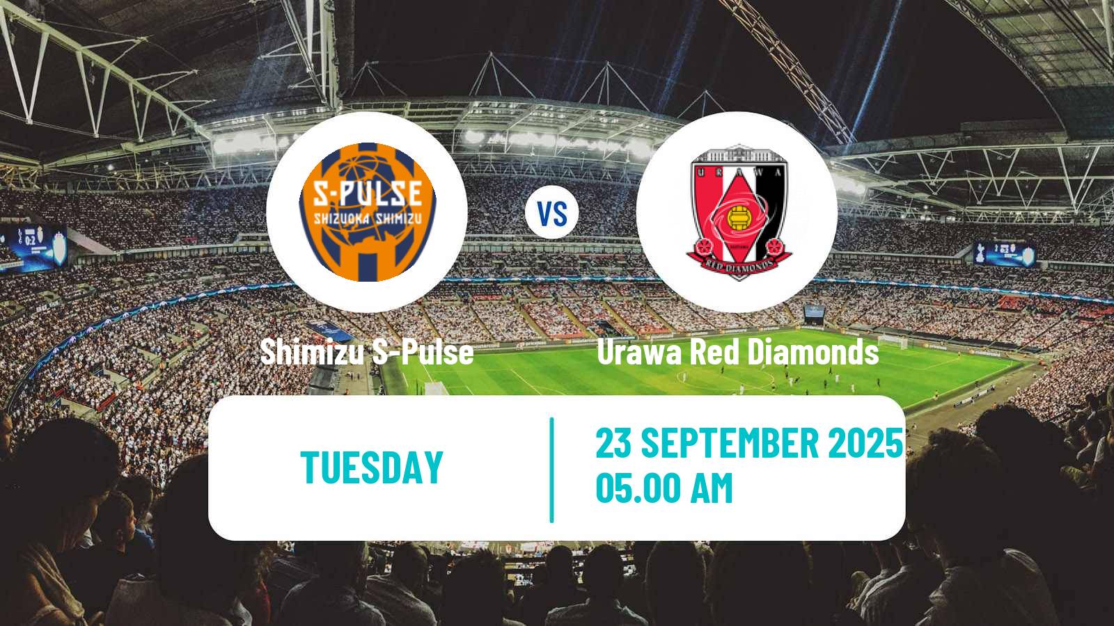 Football Japan J1 League Shimizu S-Pulse - Urawa Red Diamonds
