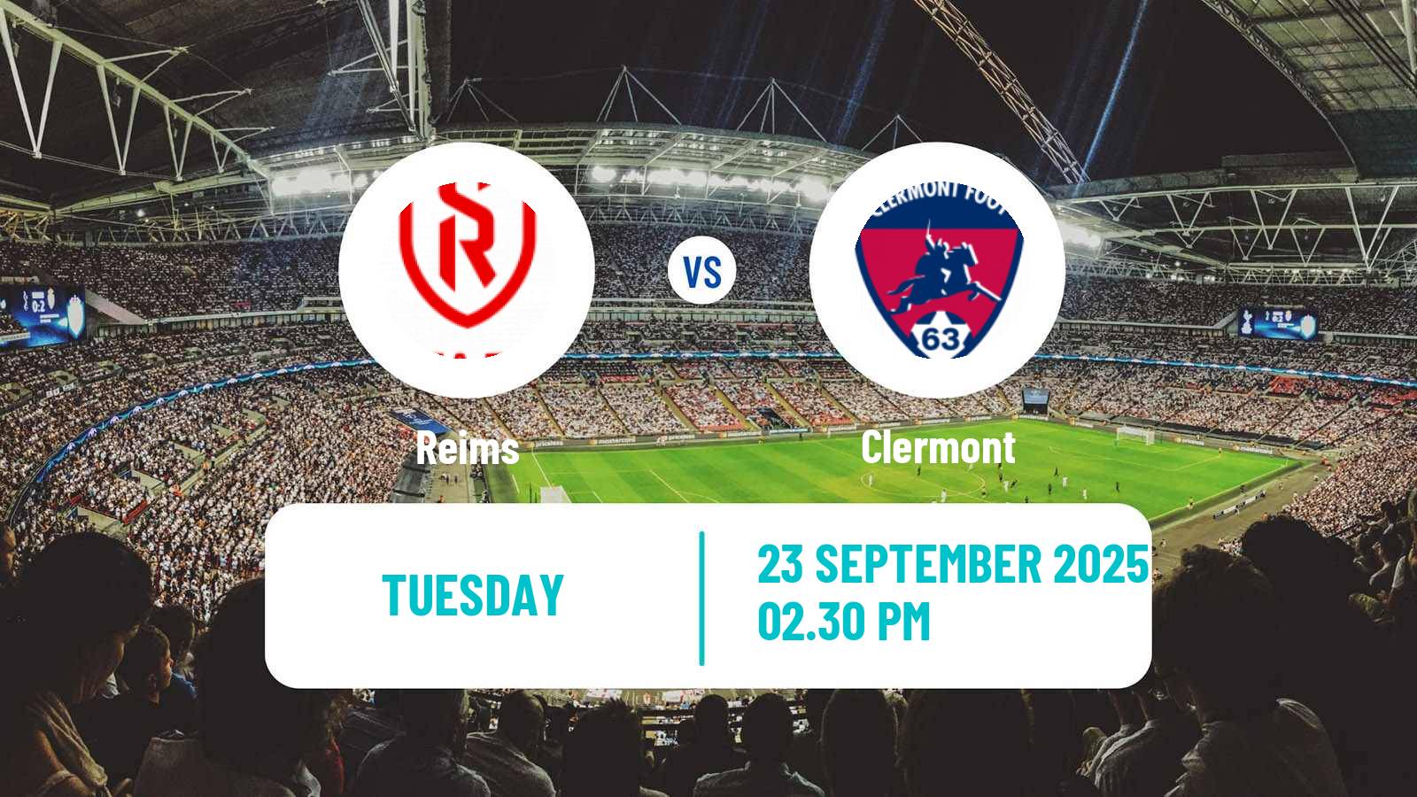 Football French Ligue 2 Reims - Clermont