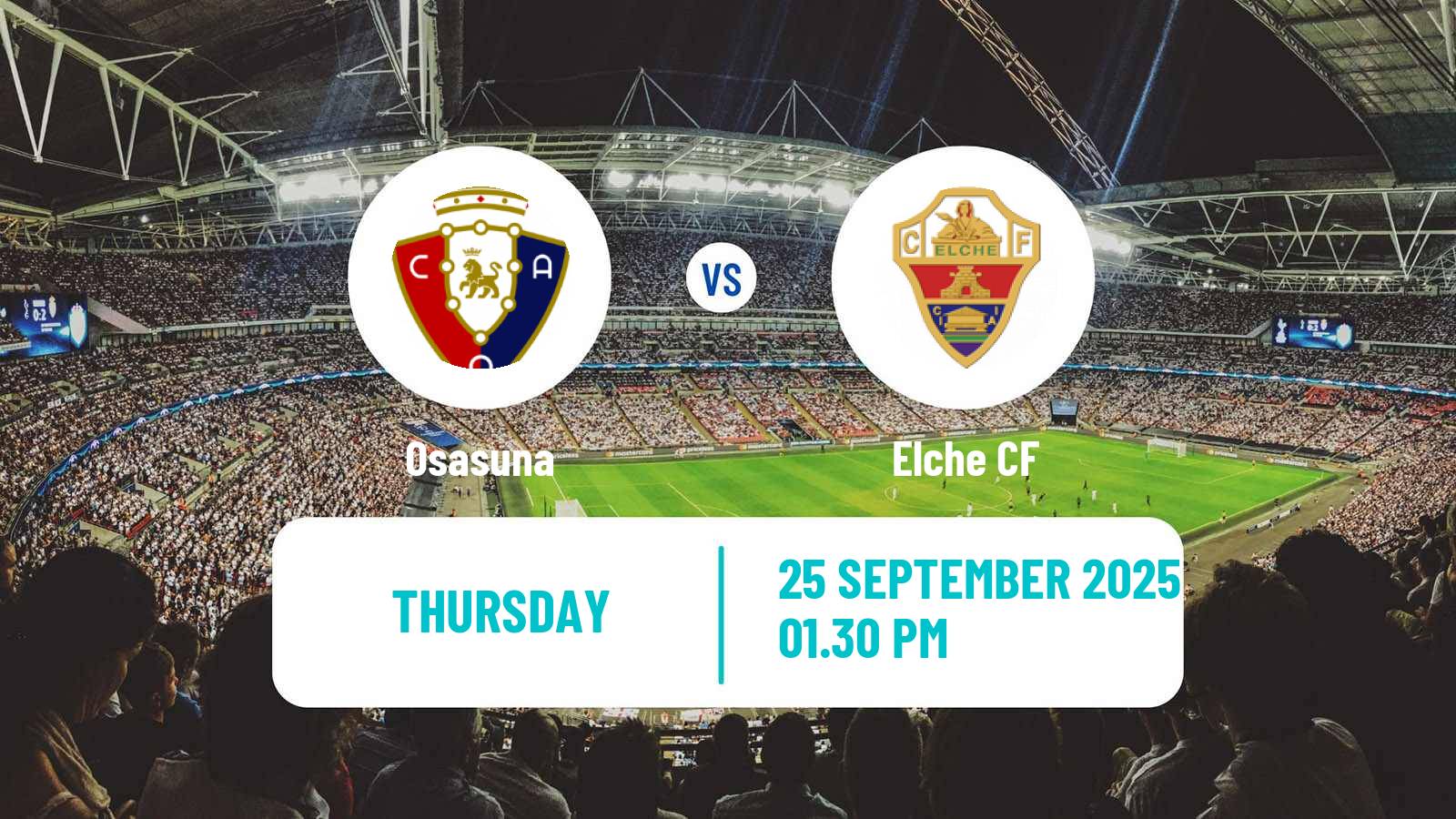 Football Spanish LaLiga Osasuna - Elche