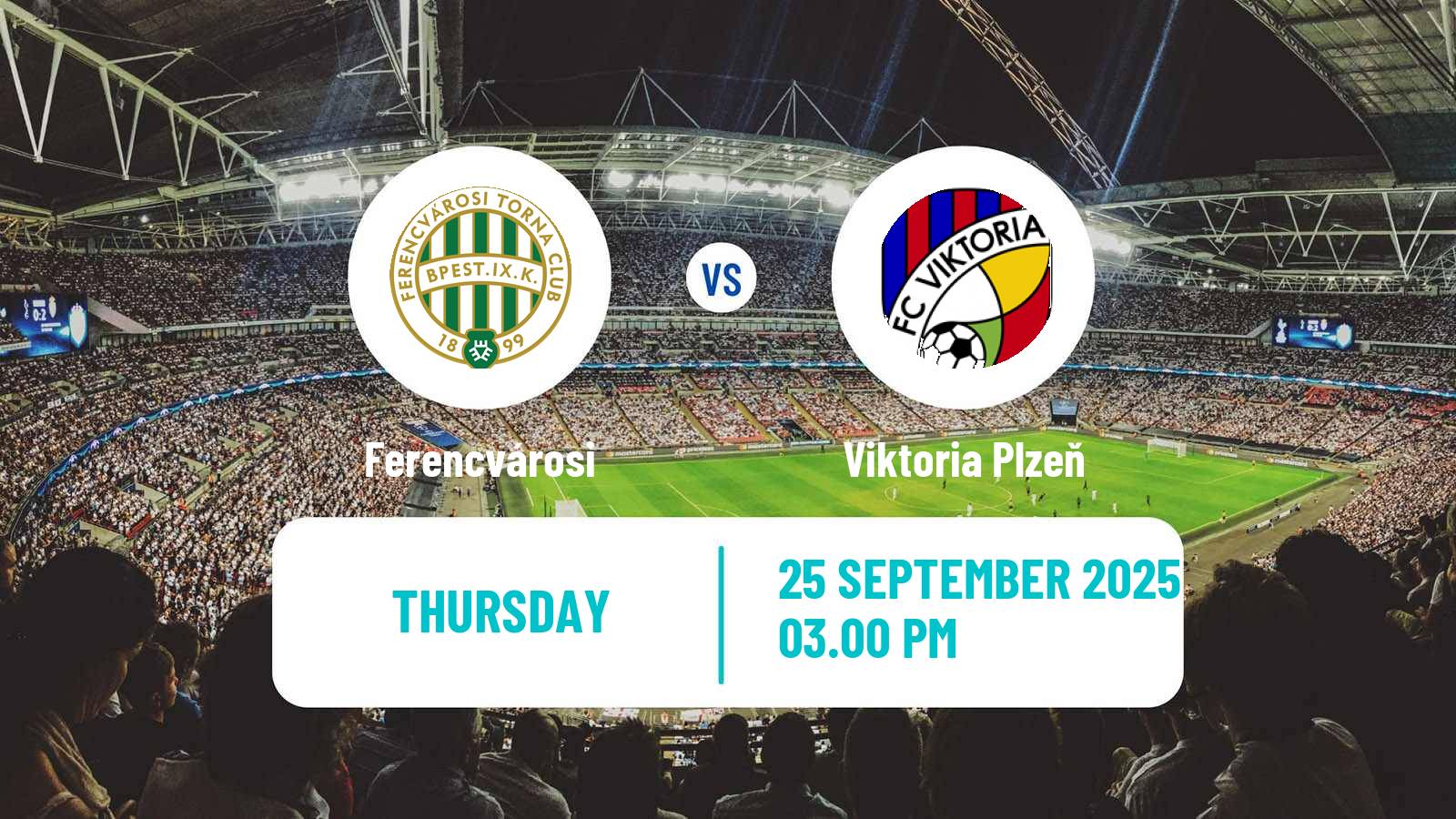 Football UEFA Europa League Ferencvárosi - Viktoria Plzeň