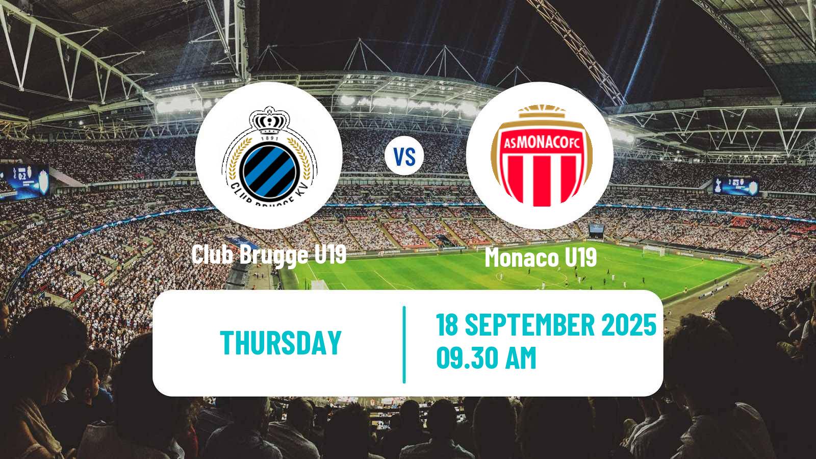 Football UEFA Youth League Club Brugge U19 - Monaco U19
