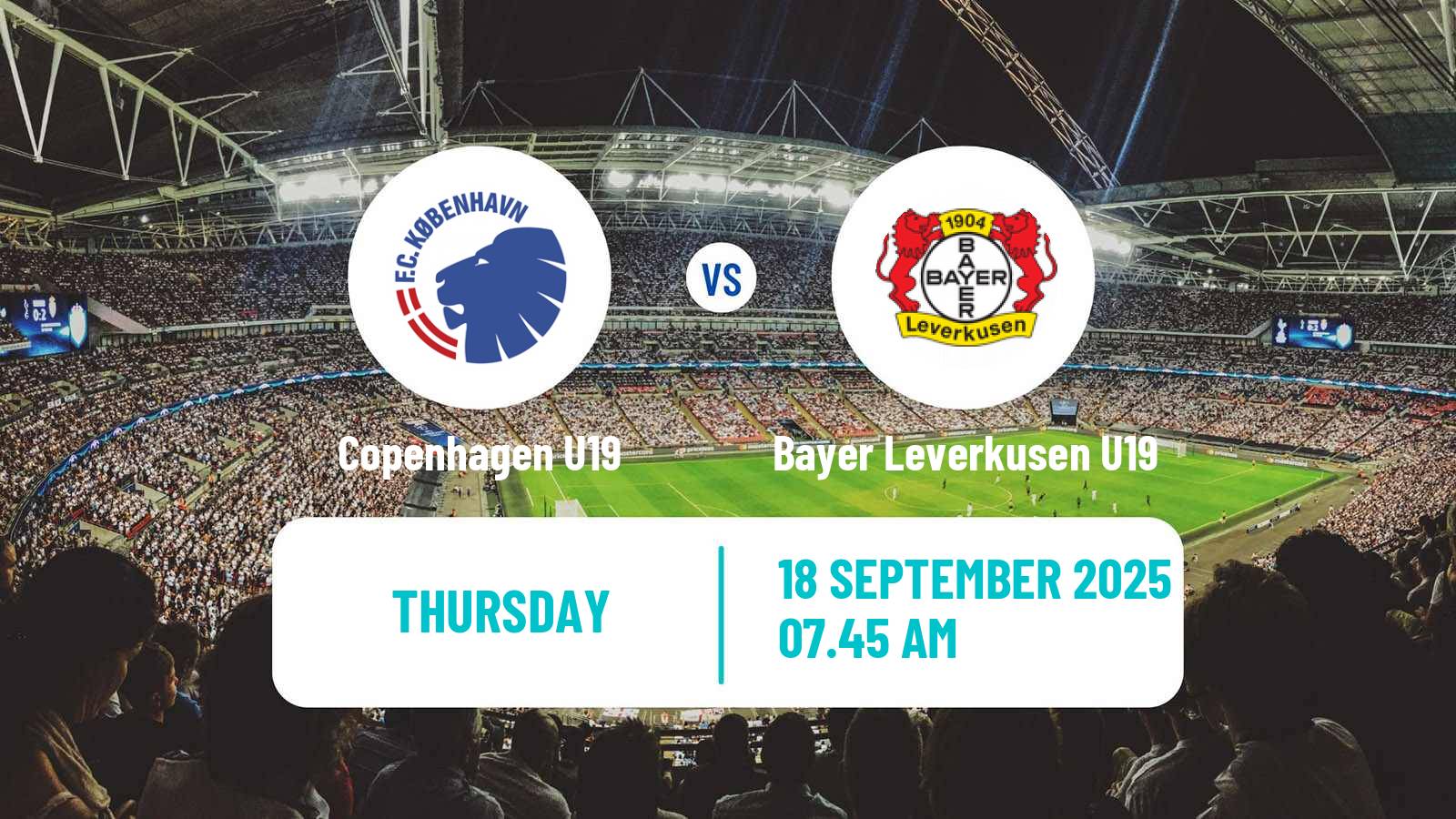 Football UEFA Youth League Copenhagen U19 - Bayer Leverkusen U19
