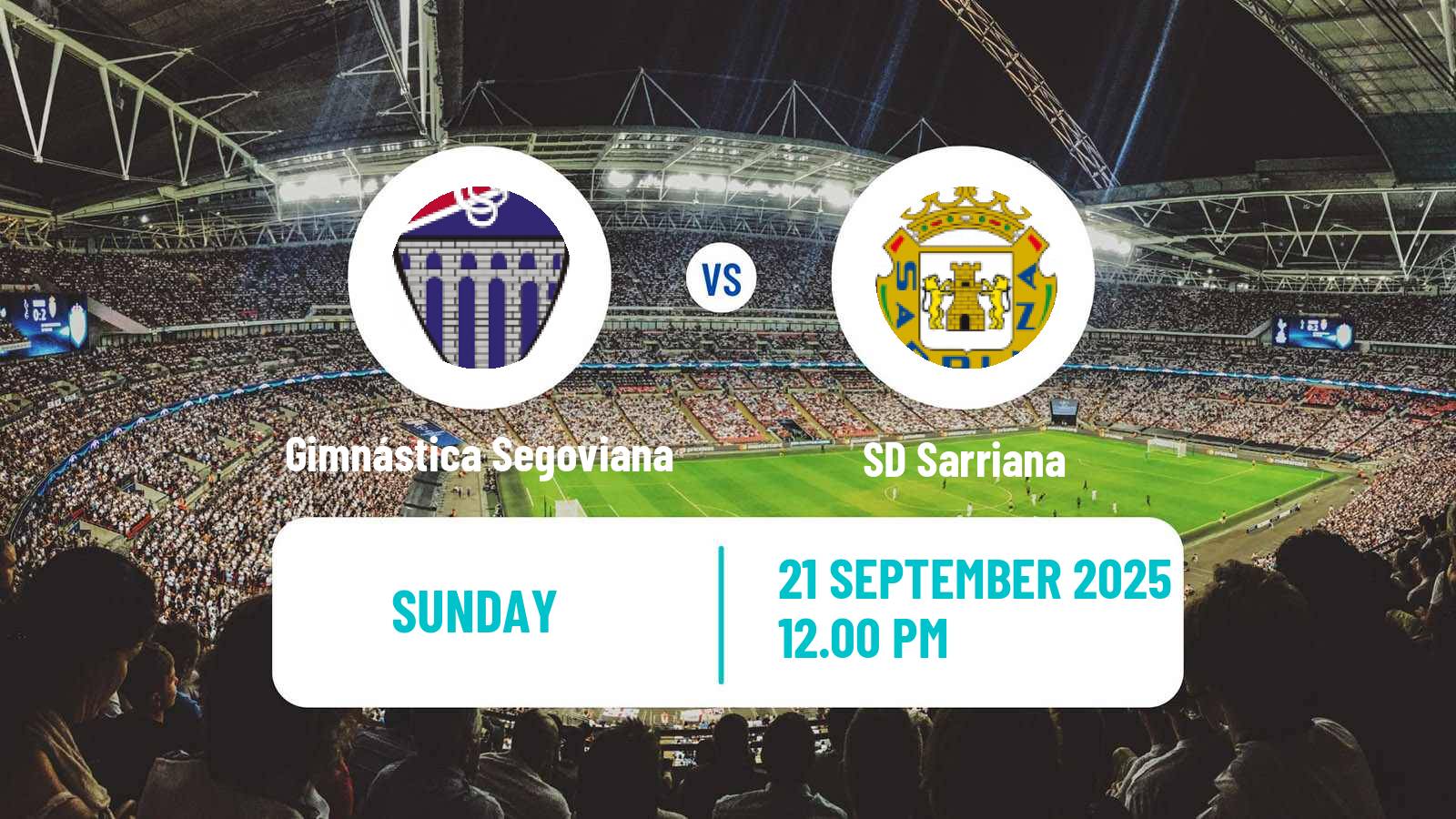 Football Spanish Segunda RFEF - Group 1 Gimnástica Segoviana - Sarriana