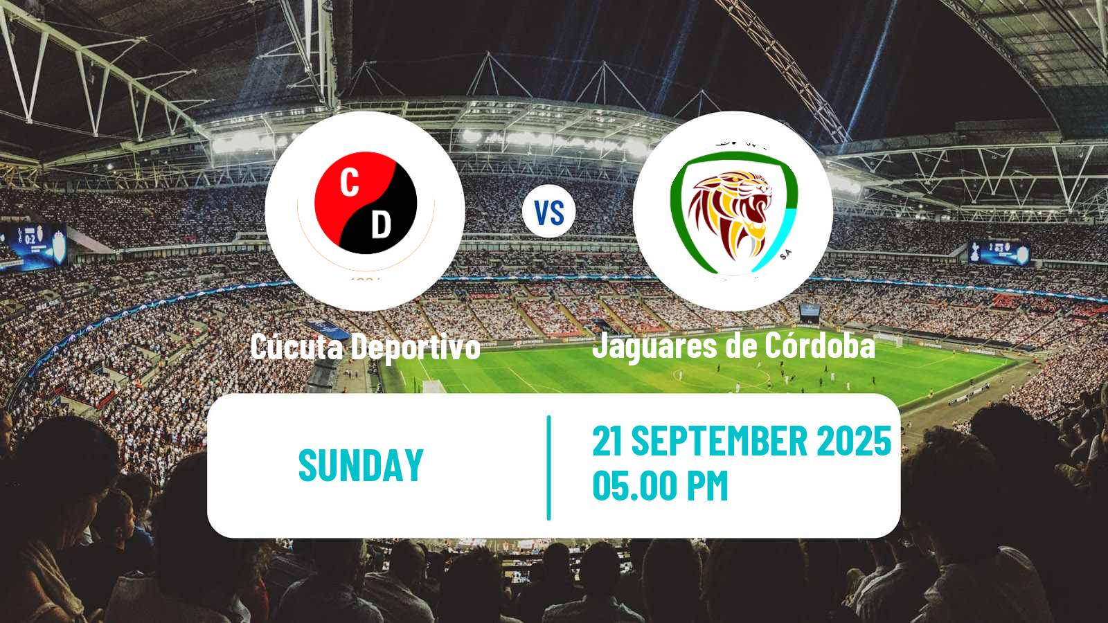 Football Colombian Primera B Cúcuta Deportivo - Jaguares de Córdoba