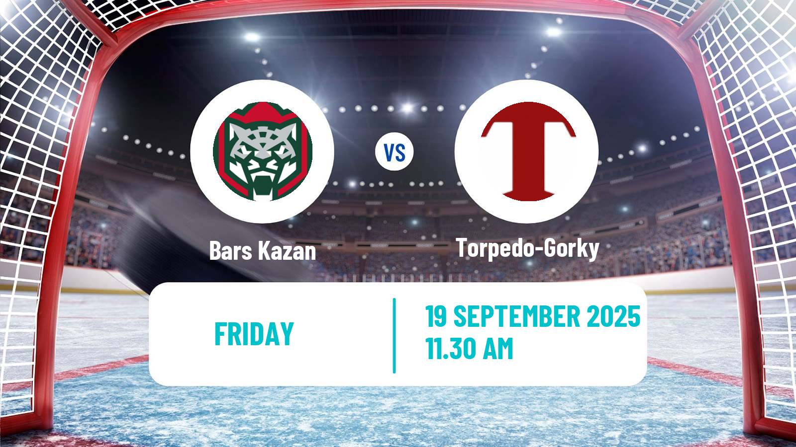 Hockey VHL Bars Kazan - Torpedo-Gorky