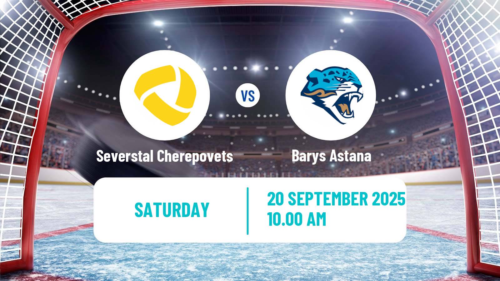 Hockey KHL Severstal Cherepovets - Barys Astana