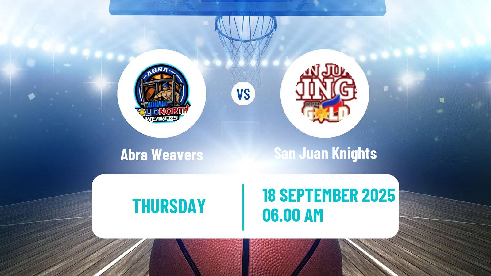 Basketball Philippines MBPL  Abra Weavers - San Juan Knights