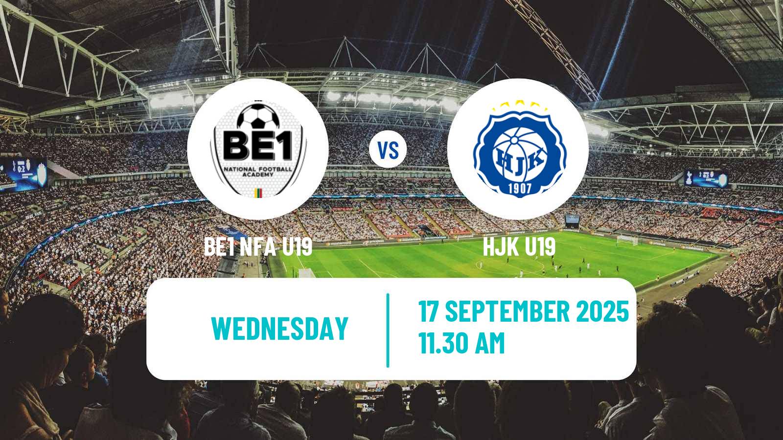 Football UEFA Youth League BE1 NFA U19 - HJK U19