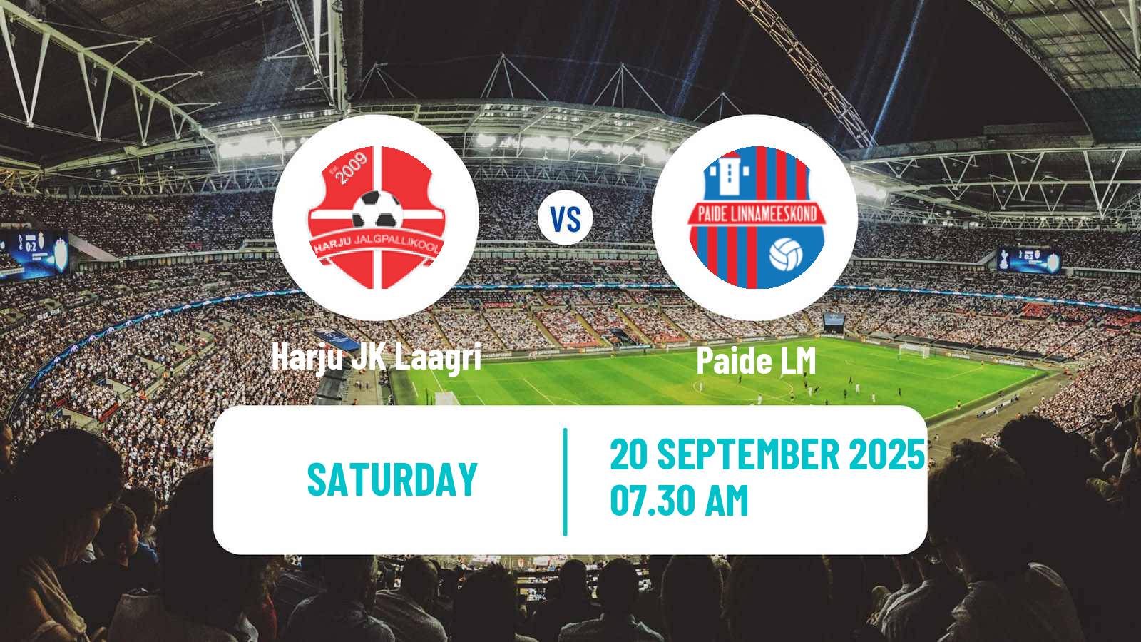 Football Estonian Meistriliiga Harju JK Laagri - Paide LM