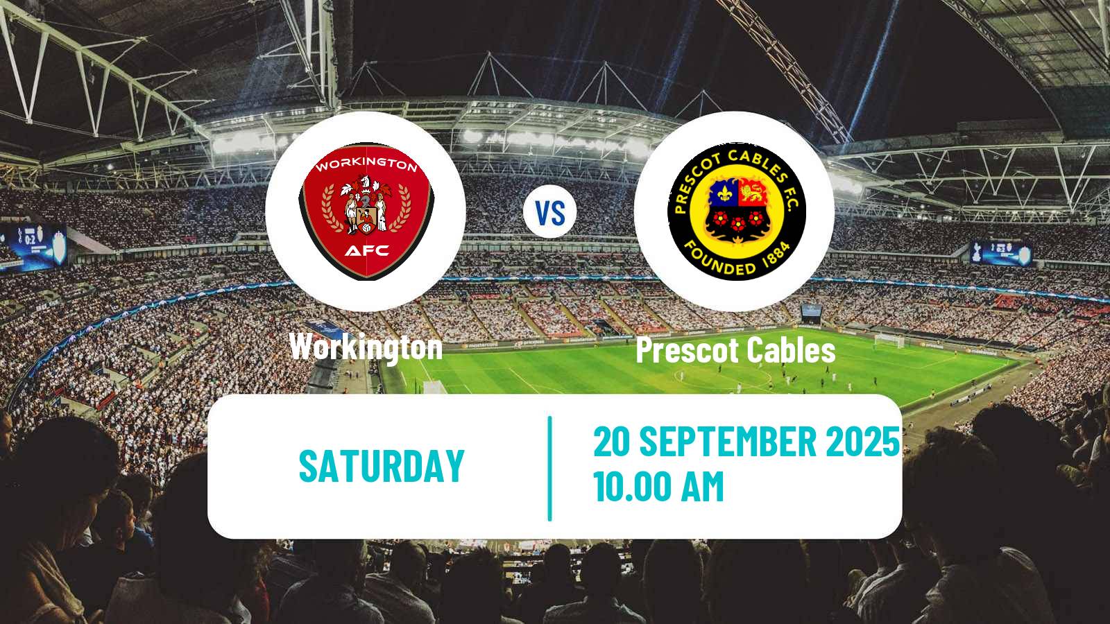 Football English NPL Premier Division Workington - Prescot Cables