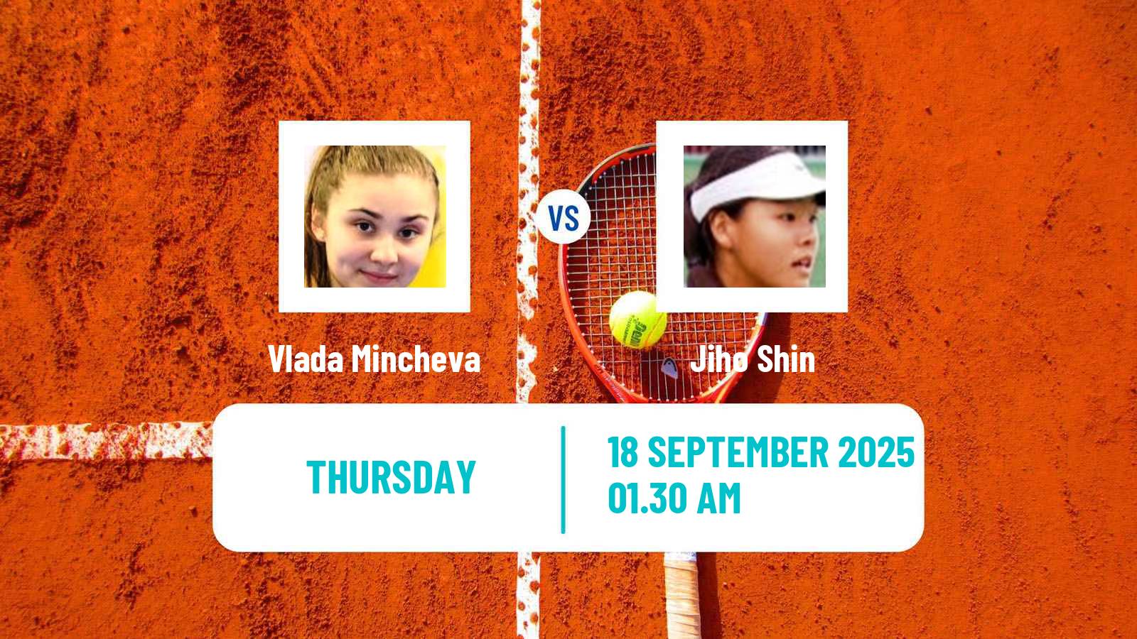 Tennis ITF W15 Gurugram Women Vlada Mincheva - Jiho Shin
