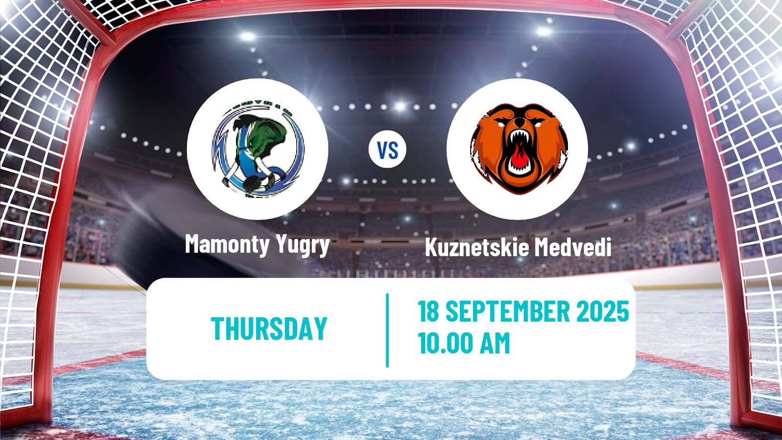 Hockey MHL Mamonty Yugry - Kuznetskie Medvedi