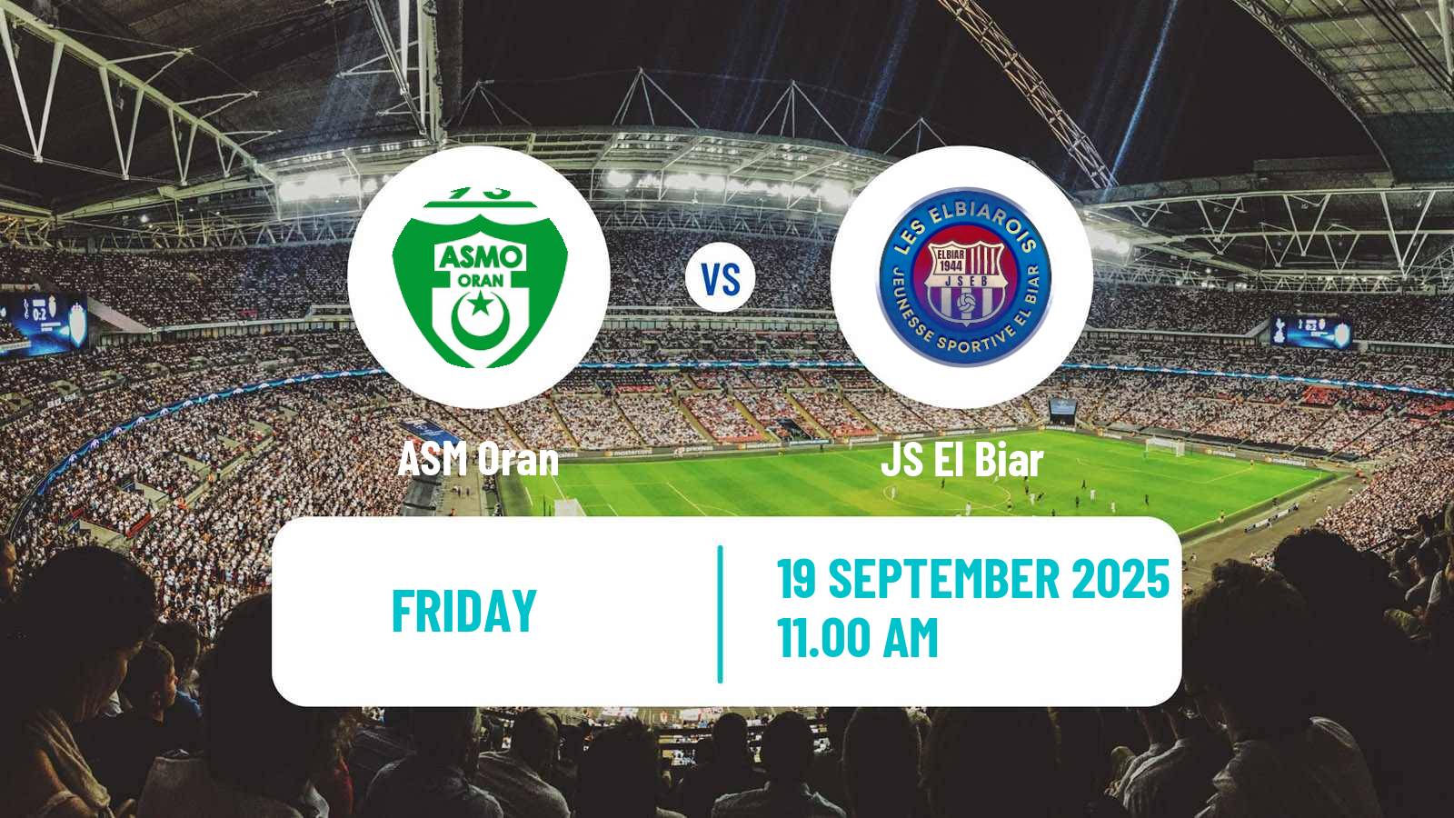 Football Algerian Ligue 2 ASM Oran - El Biar