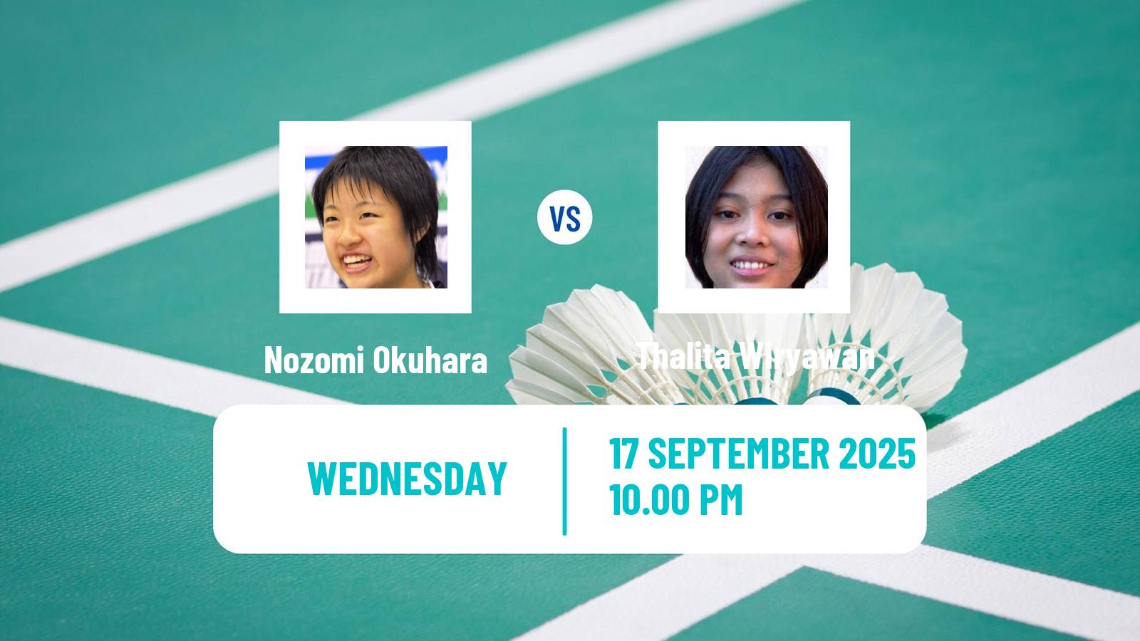 Badminton BWF World Tour Indonesia Masters 2 Women Nozomi Okuhara - Thalita Wiryawan
