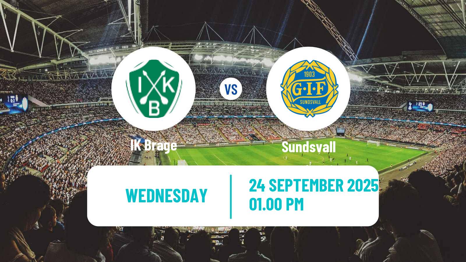Football Swedish Superettan Brage - Sundsvall