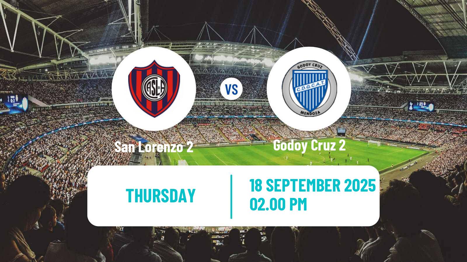 Football Argentinian Reserve League San Lorenzo 2 - Godoy Cruz 2