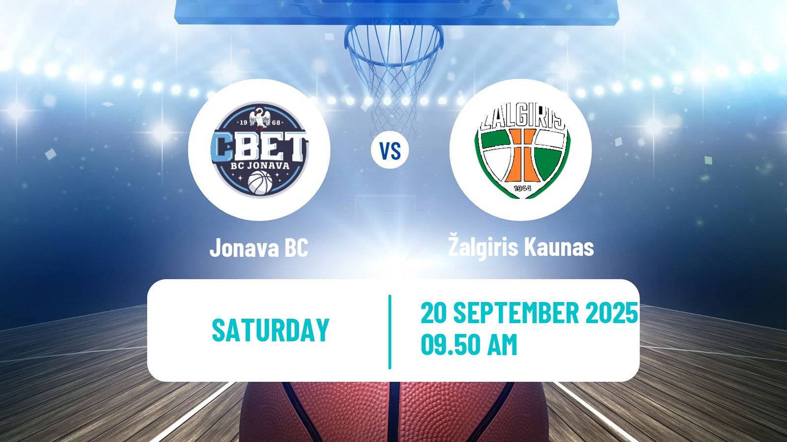 Basketball Lietuvos Krepsinio Lyga Jonava - Žalgiris Kaunas