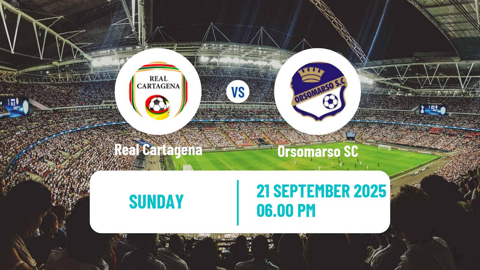 Football Colombian Primera B Real Cartagena - Orsomarso