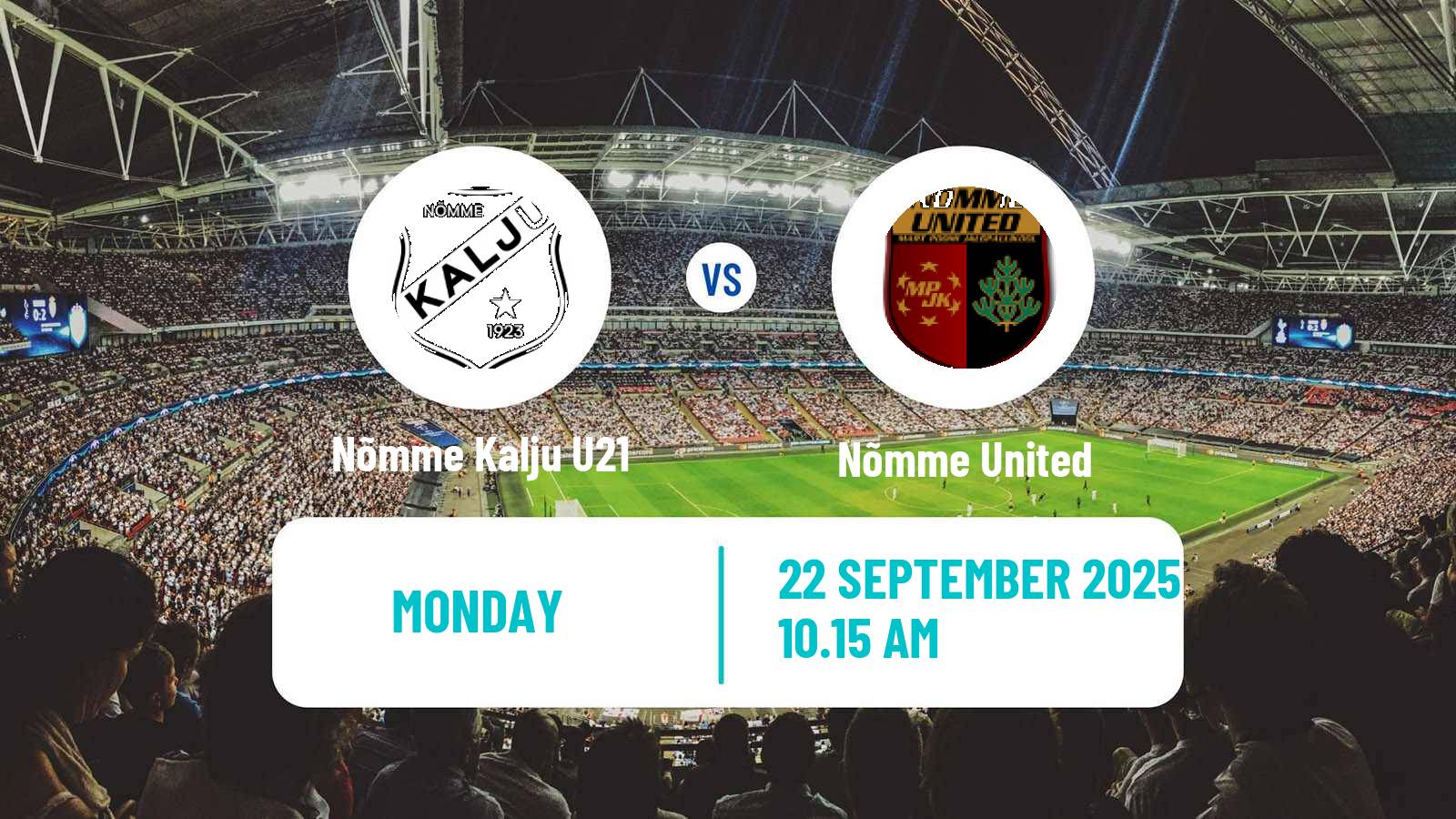 Football Estonian Esiliiga Nõmme Kalju U21 - Nõmme United