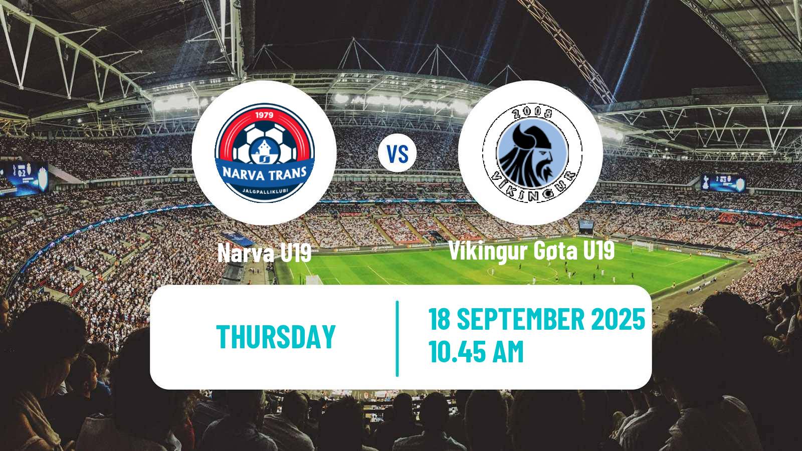 Football UEFA Youth League Narva U19 - Víkingur Gøta U19