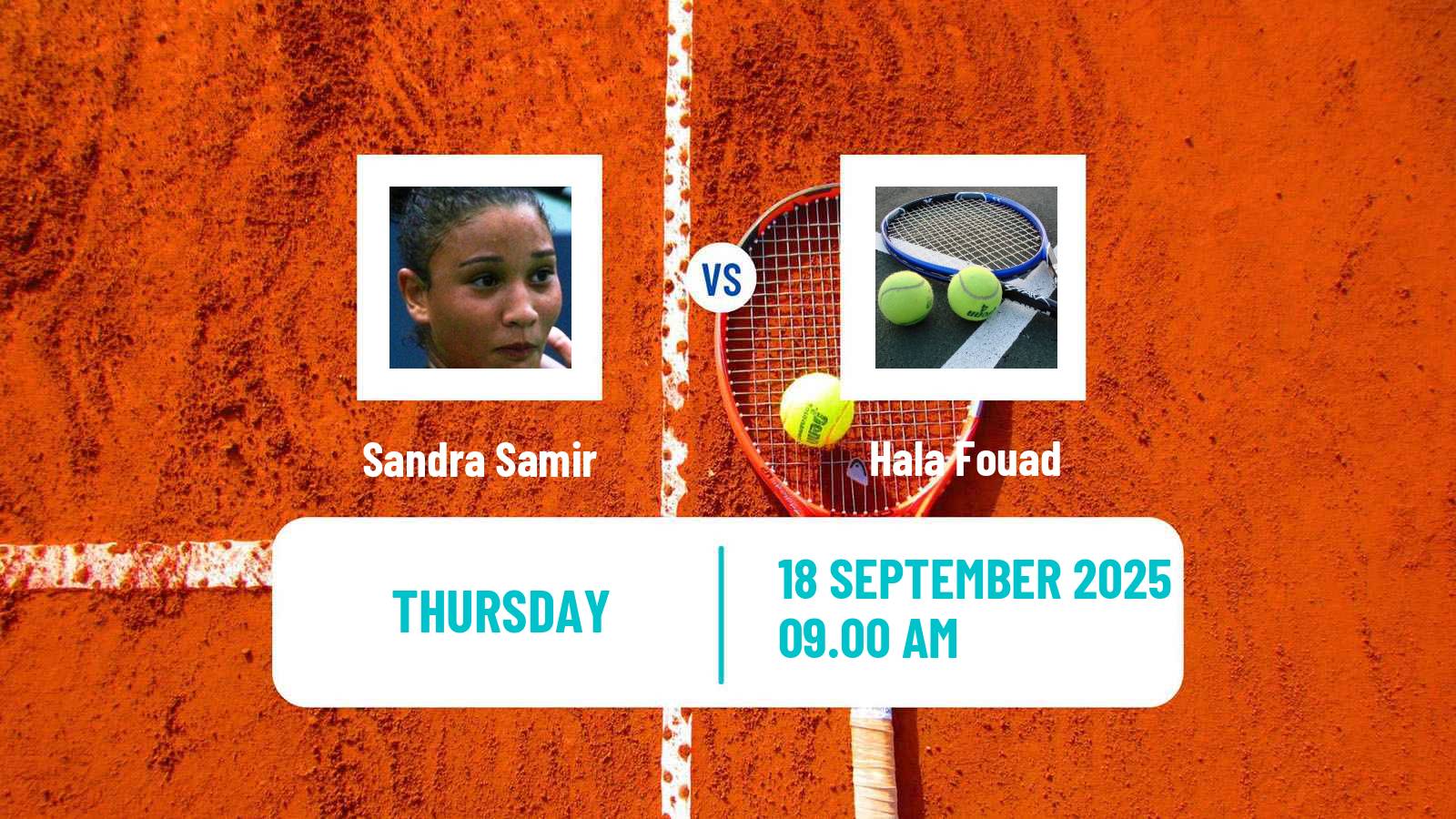 Tennis ITF W15 Hurghada 3 Women Sandra Samir - Hala Fouad