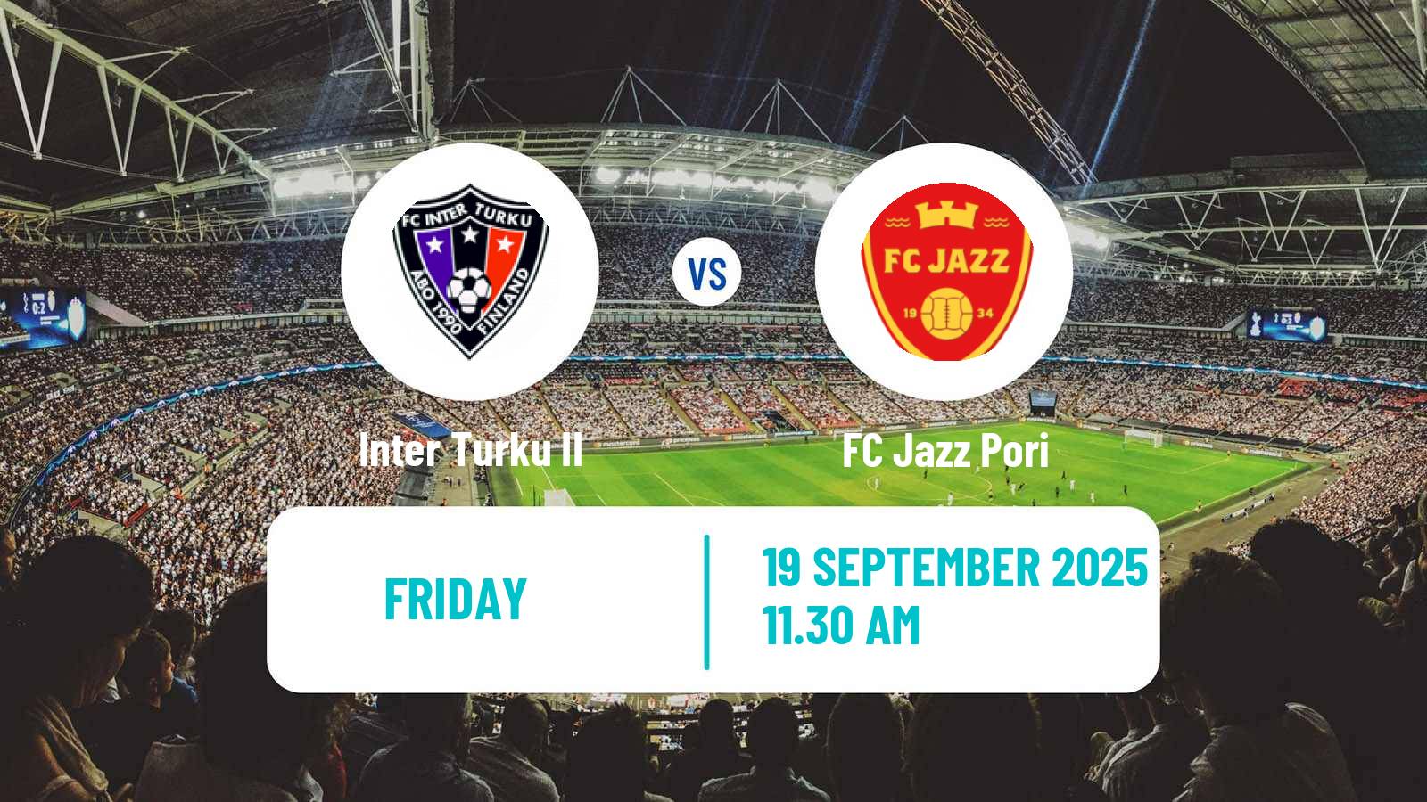 Football Finnish Ykkonen Inter Turku II - Jazz Pori
